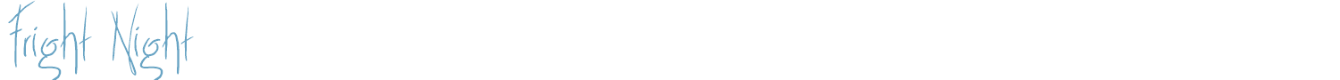 sample Fright Night font