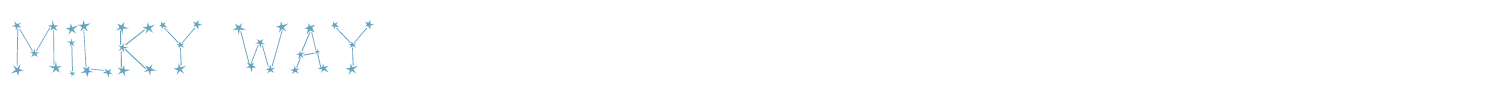 sample Milky Way font