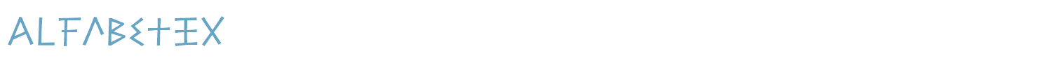 sample Alfabetix font