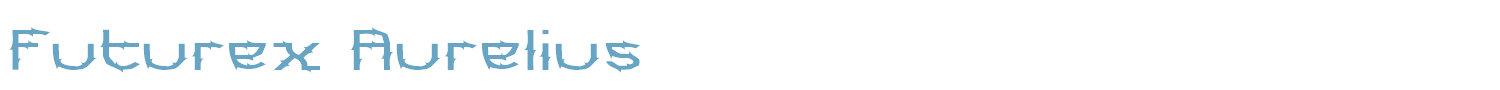 sample Futurex Aurelius font
