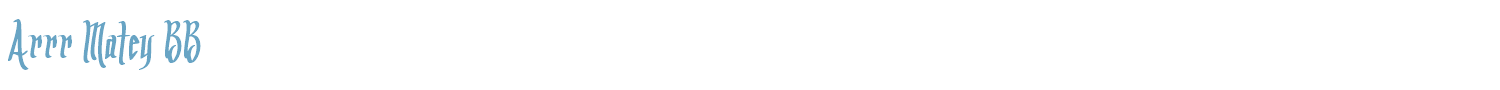sample Arrr Matey BB font