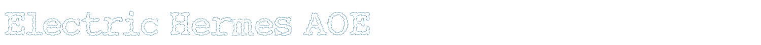 sample Electric Hermes AOE font