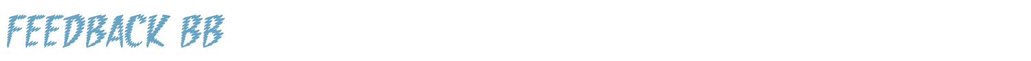 sample Feedback BB font