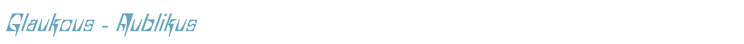 sample Glaukous font