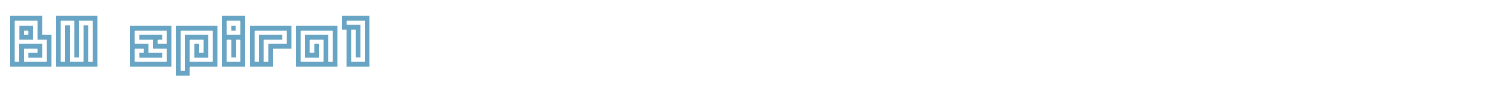 sample BM spiral font