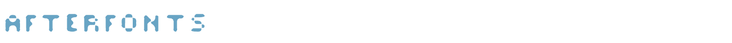 sample Afterfonts font