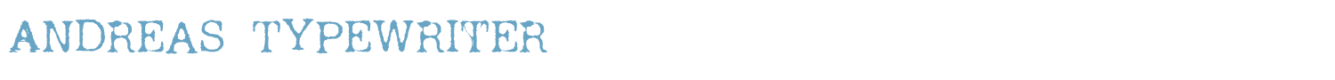 sample Andreas Typewriter font