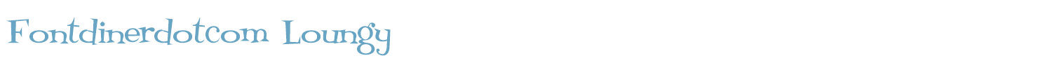 sample Fontdinerdotcom Loungy font