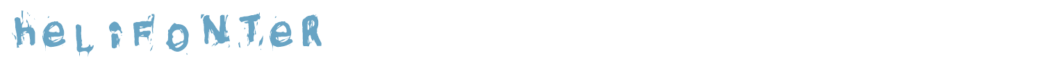 sample Helifonter font