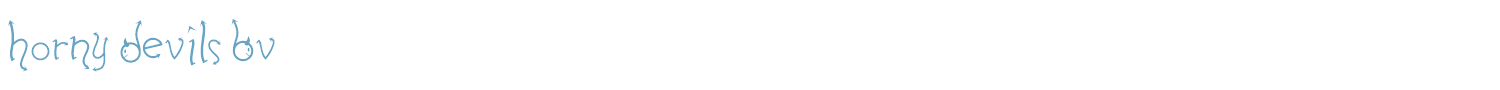 sample Horny Devils BV font