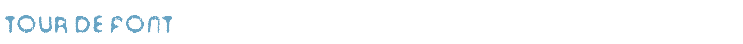sample Tour de Font font