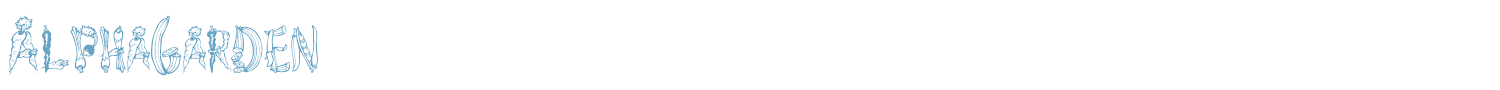 sample AlphaGarden font