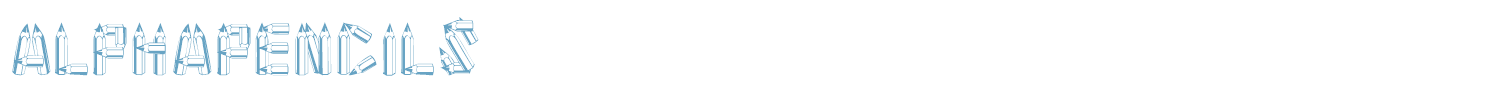 sample AlphaPencils font