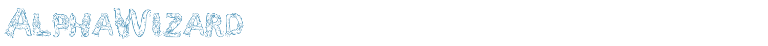 sample AlphaWizard font