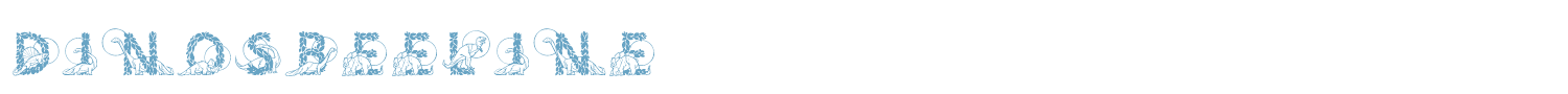 sample DinosBeeline font