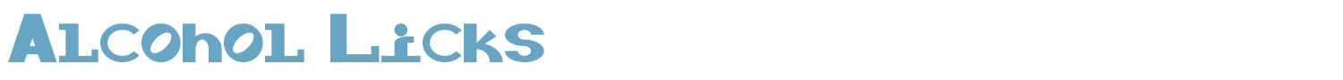 sample Alcohol Licks font