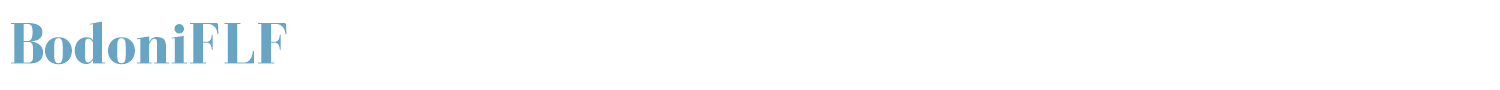sample BodoniFLF font
