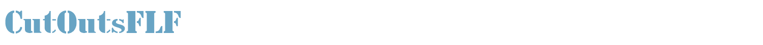 sample CutOutsFLF font