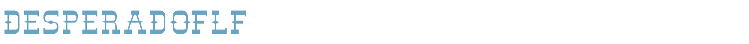 sample DesperadoFLF font