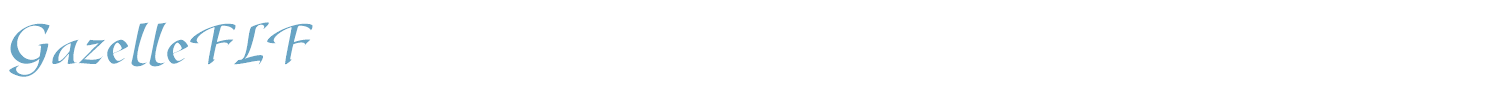 sample GazelleFLF font