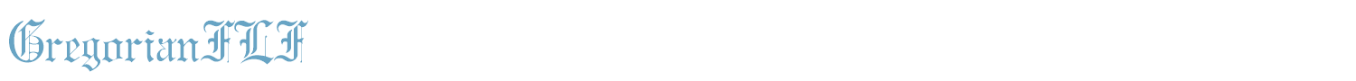sample GregorianFLF font