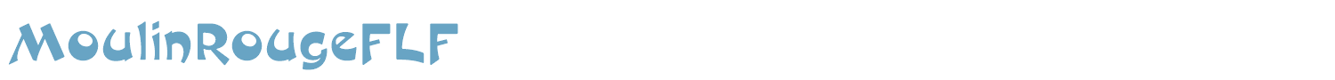 sample MoulinRougeFLF font