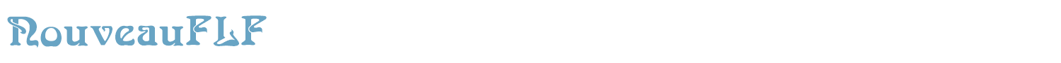 sample NouveauFLF font