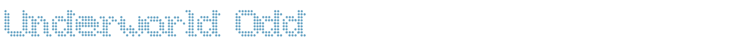 sample Underworld Odd font