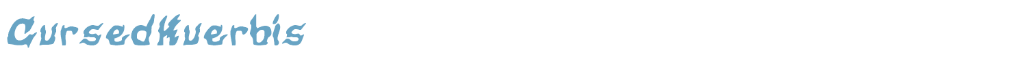sample CursedKuerbis font