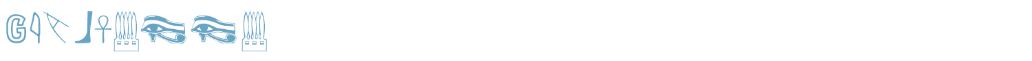 sample Gyptienne font