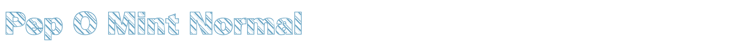 sample Pep O Mint Normal font