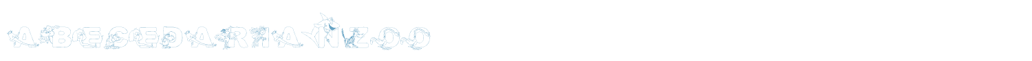 sample AbecedarianZoo font