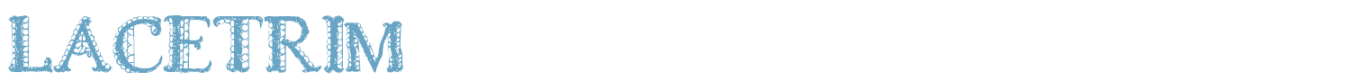 sample LACETRIM font