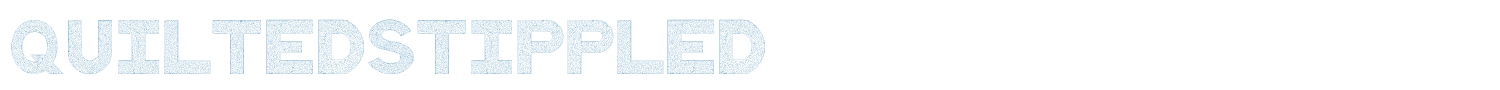 sample QuiltedStippled font