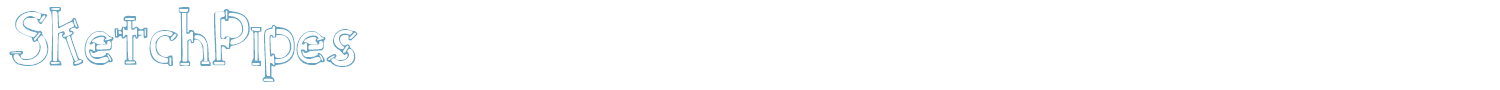sample SketchPipes font