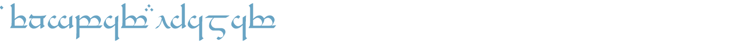 sample Tengwar Eldamar font