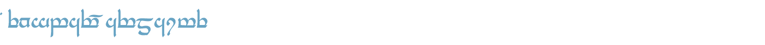 sample Tengwar Parmaite font
