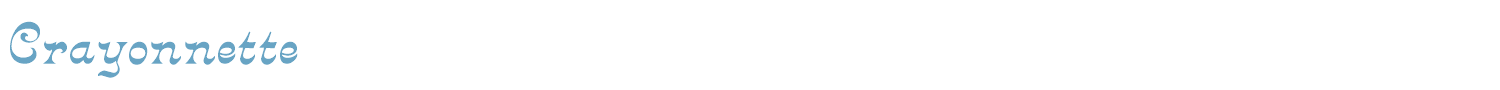sample Crayonnette font