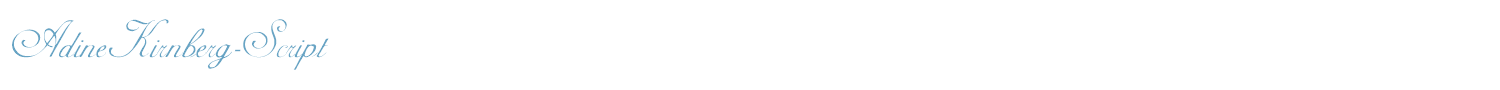sample Adine Kirnberg Script font