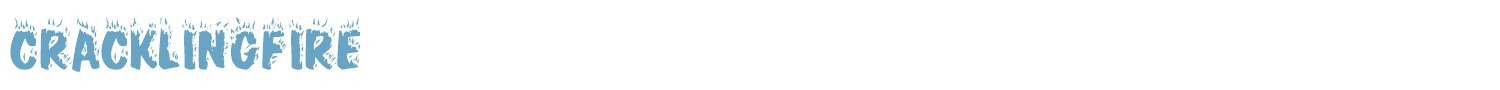 sample CracklingFire font