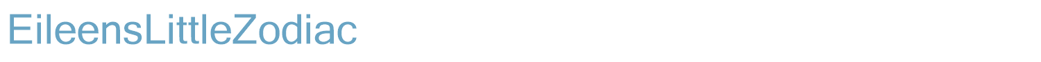 sample Eileens Zodiac font