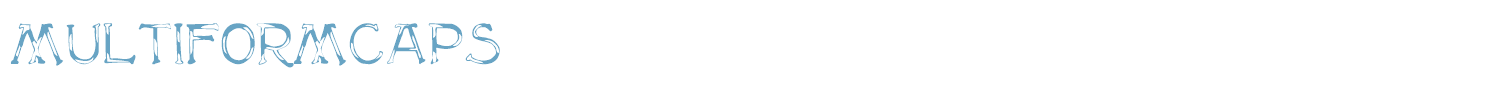 sample Multiform Caps font