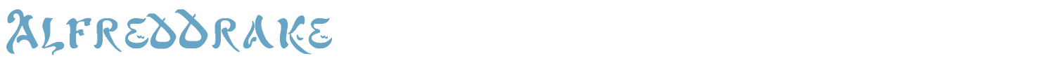 sample Alfred Drake font