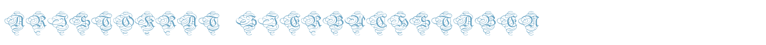 sample Aristokrat Zierbuchstaben font
