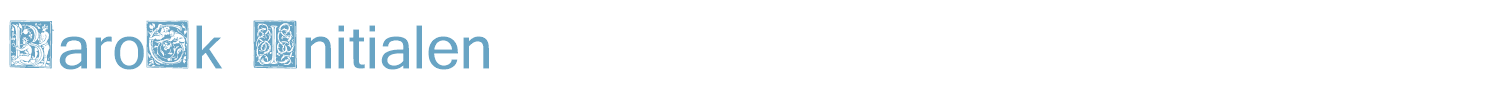sample Barock Initialen font