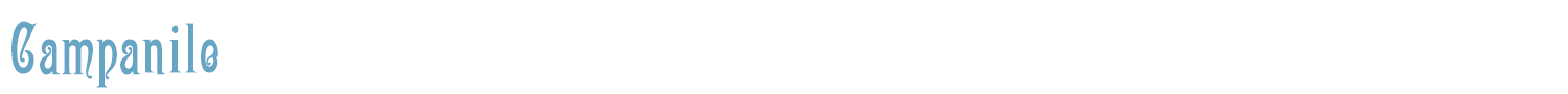 sample Campanile font