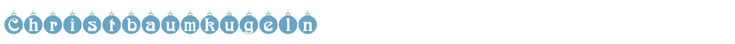 sample Christbaumkugeln font