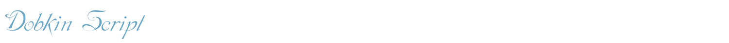 sample Dobkin Script font