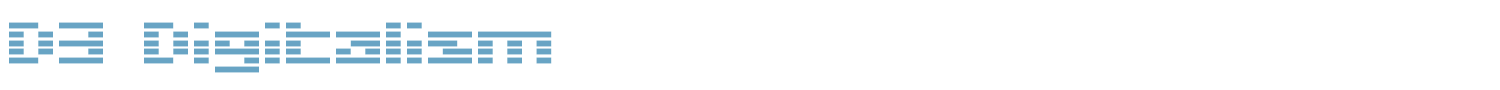 sample D3 Digitalism font