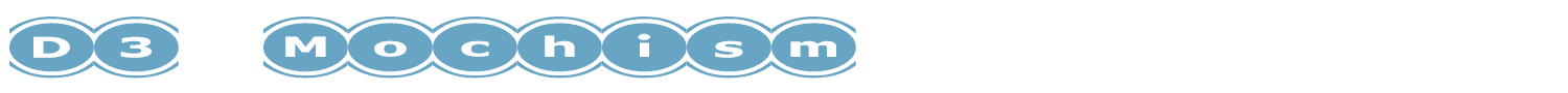 sample D3 Mochism font